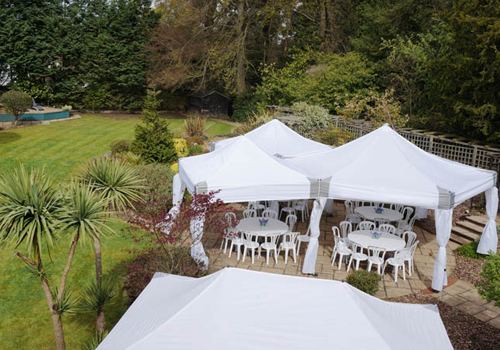 Dome Marquee plus Mini Marquees with Drapes woking