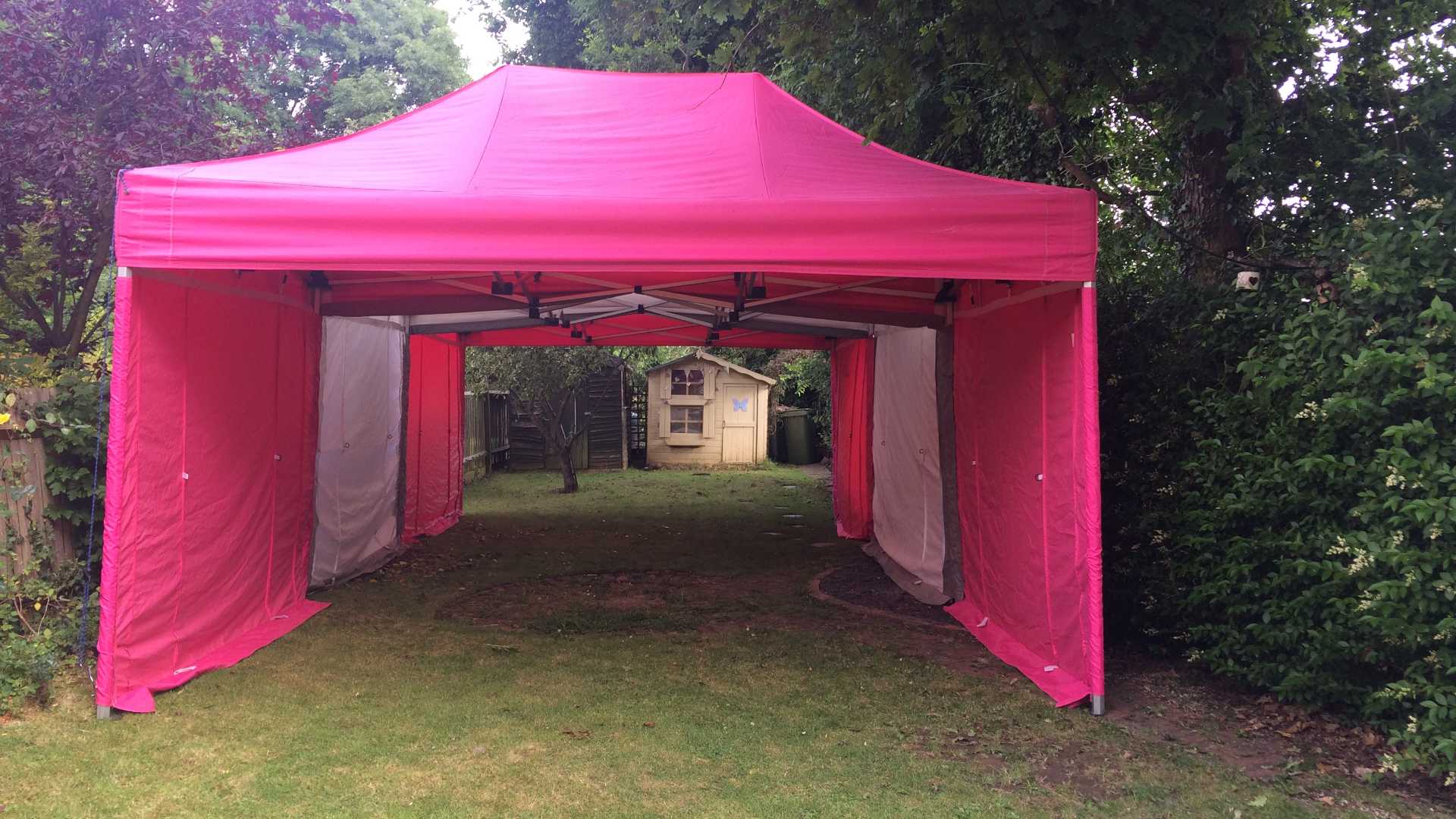 pink party tent hire
