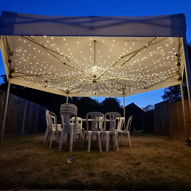 Marquee with star curtain