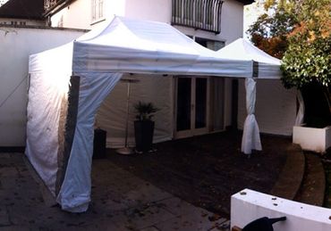 9m x 3m Marquee Abutted to the House