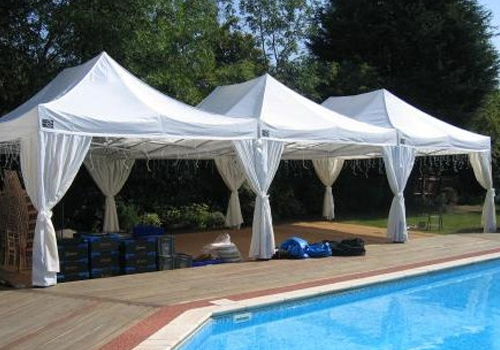 5m x 14m Palace Canopy with Drapes