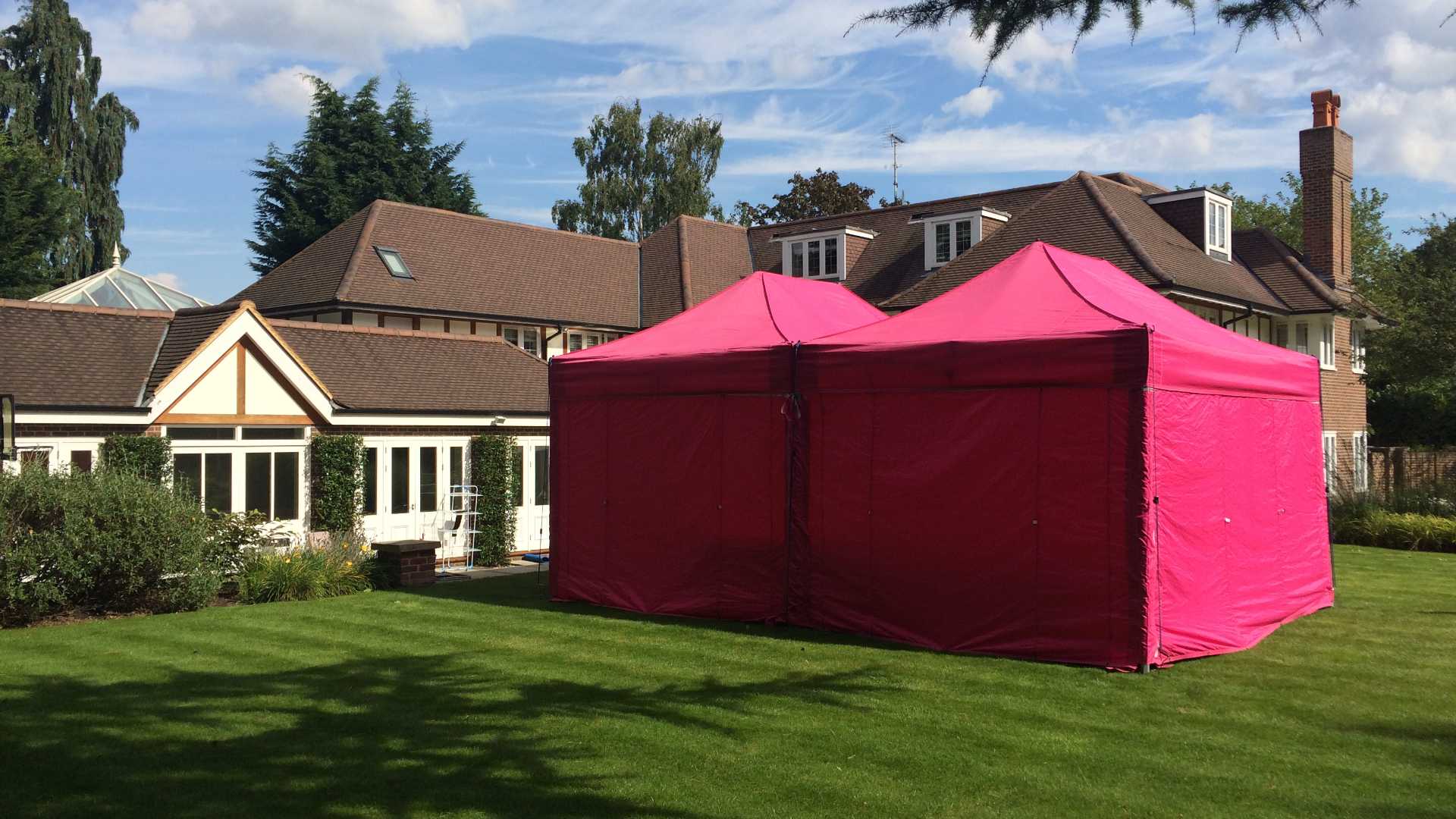 large pink marquee hire woking